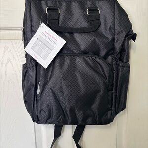 Thirty-One Black Backpack with Padded Straps and Durable Design